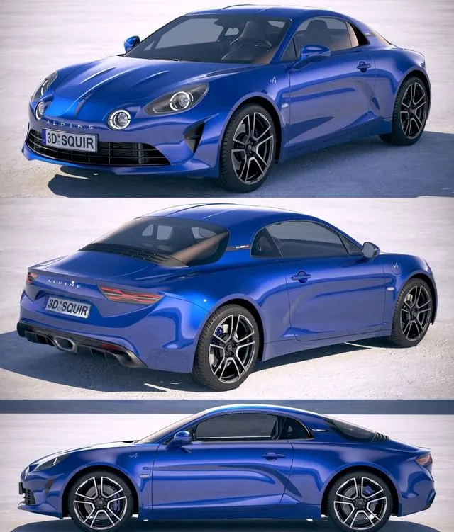 PBR Game 3D Models – Renault Alpine A110 2018