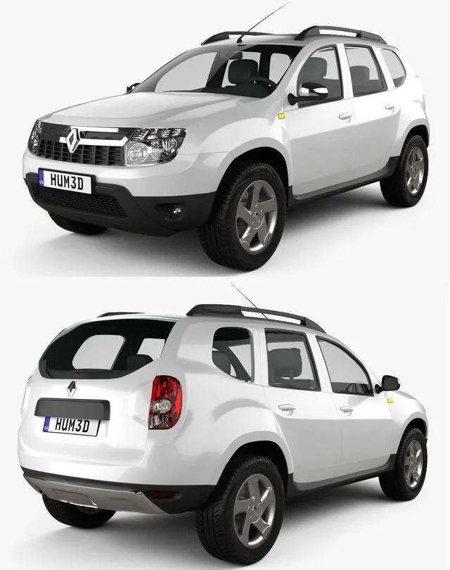 PBR Game 3D Models – Renault Duster 2011