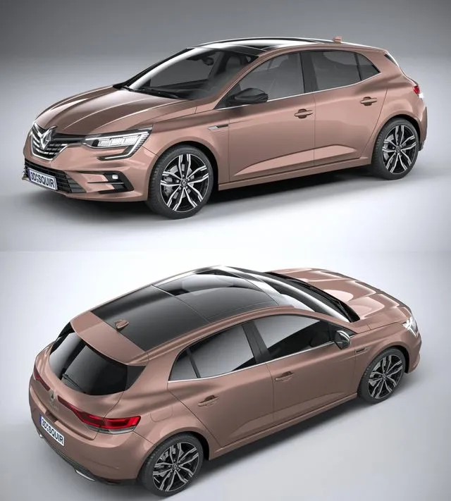 PBR Game 3D Models – Renault Megane 2020