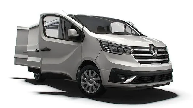 PBR Game 3D Models – Renault Trafic L1H1 HQInterior 2023