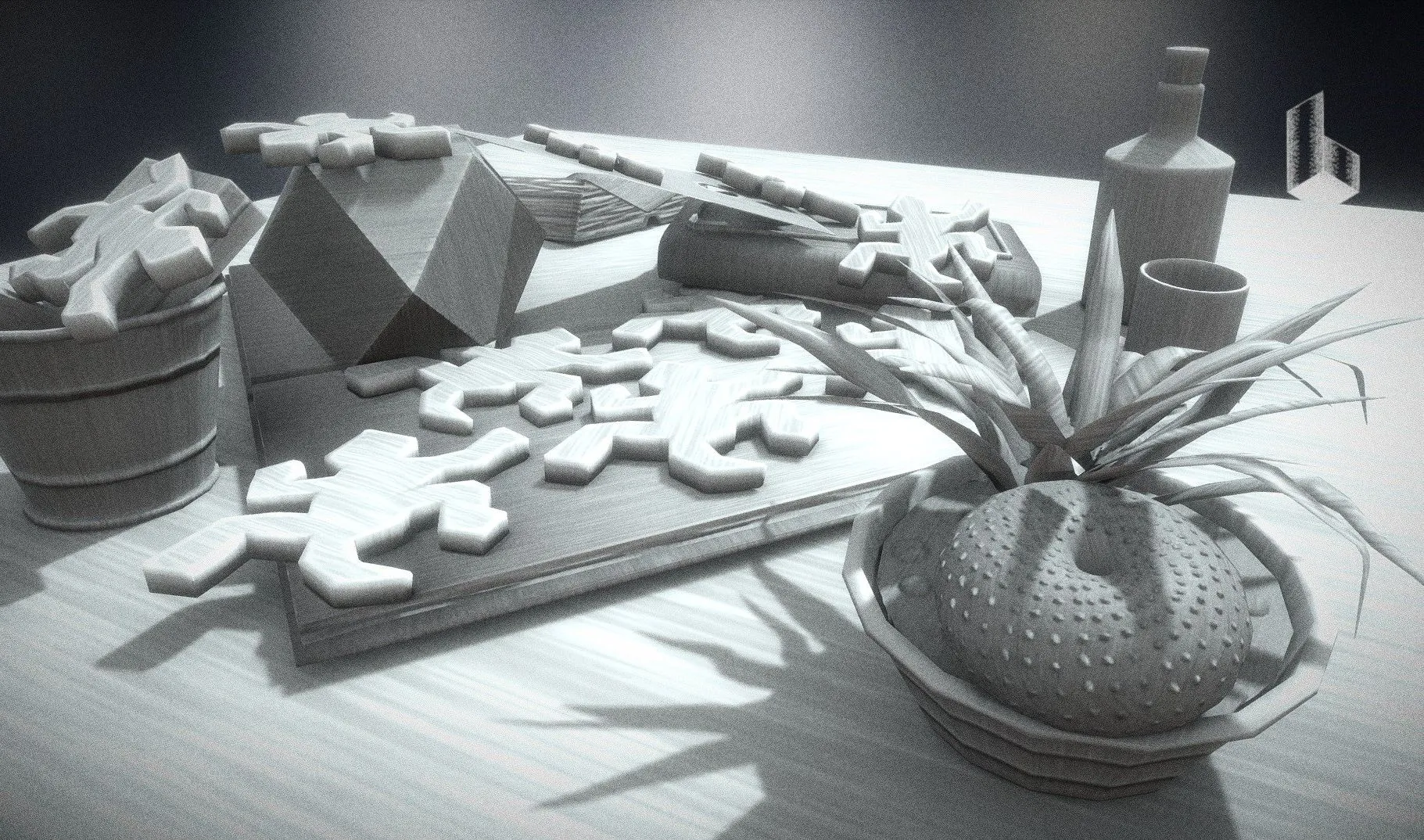 PBR Game 3D Models – Reptilian From Mc Escher