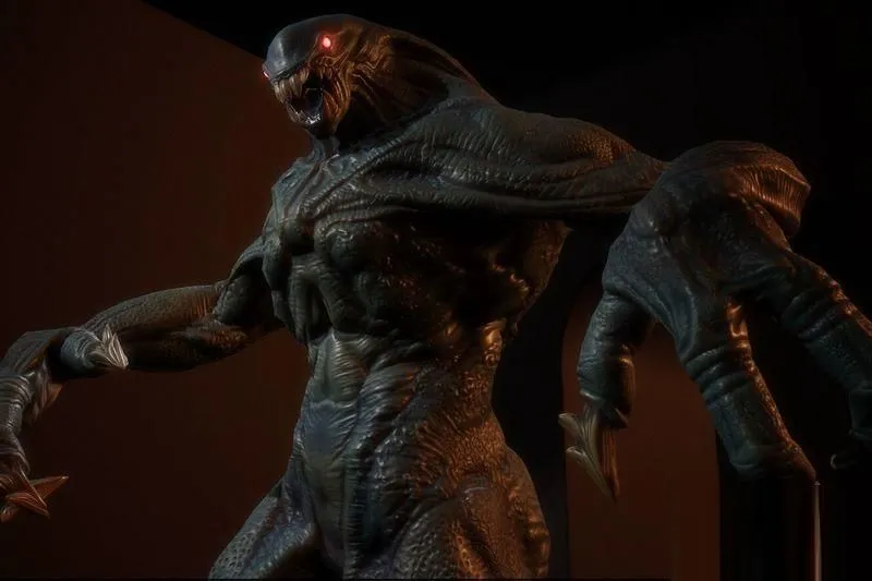 PBR Game 3D Models – Reptilian monster