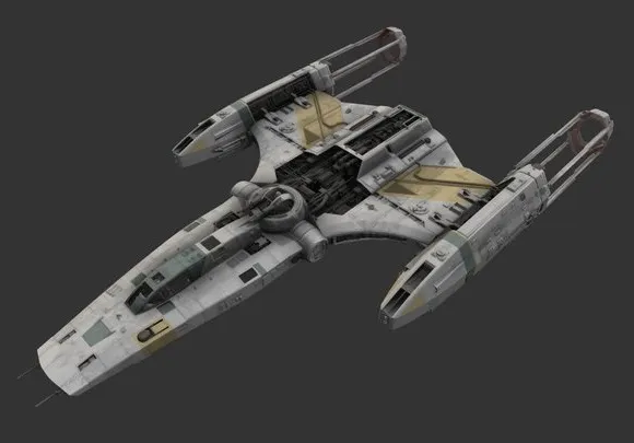PBR Game 3D Models – Resistance Y Wing