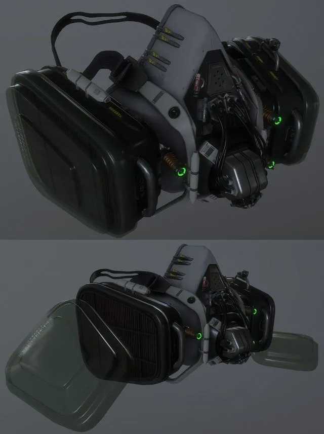 PBR Game 3D Models – Respirator