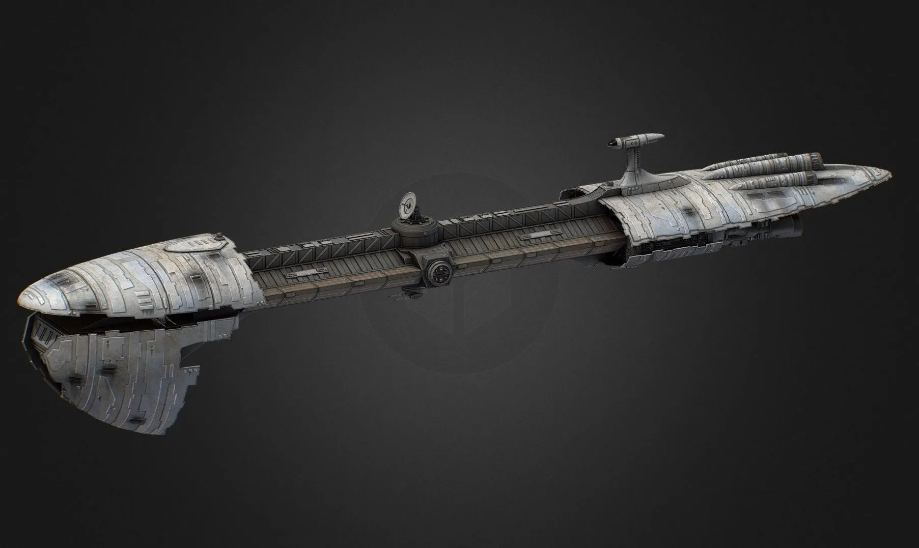 PBR Game 3D Models – Responder Class Frigate Commission