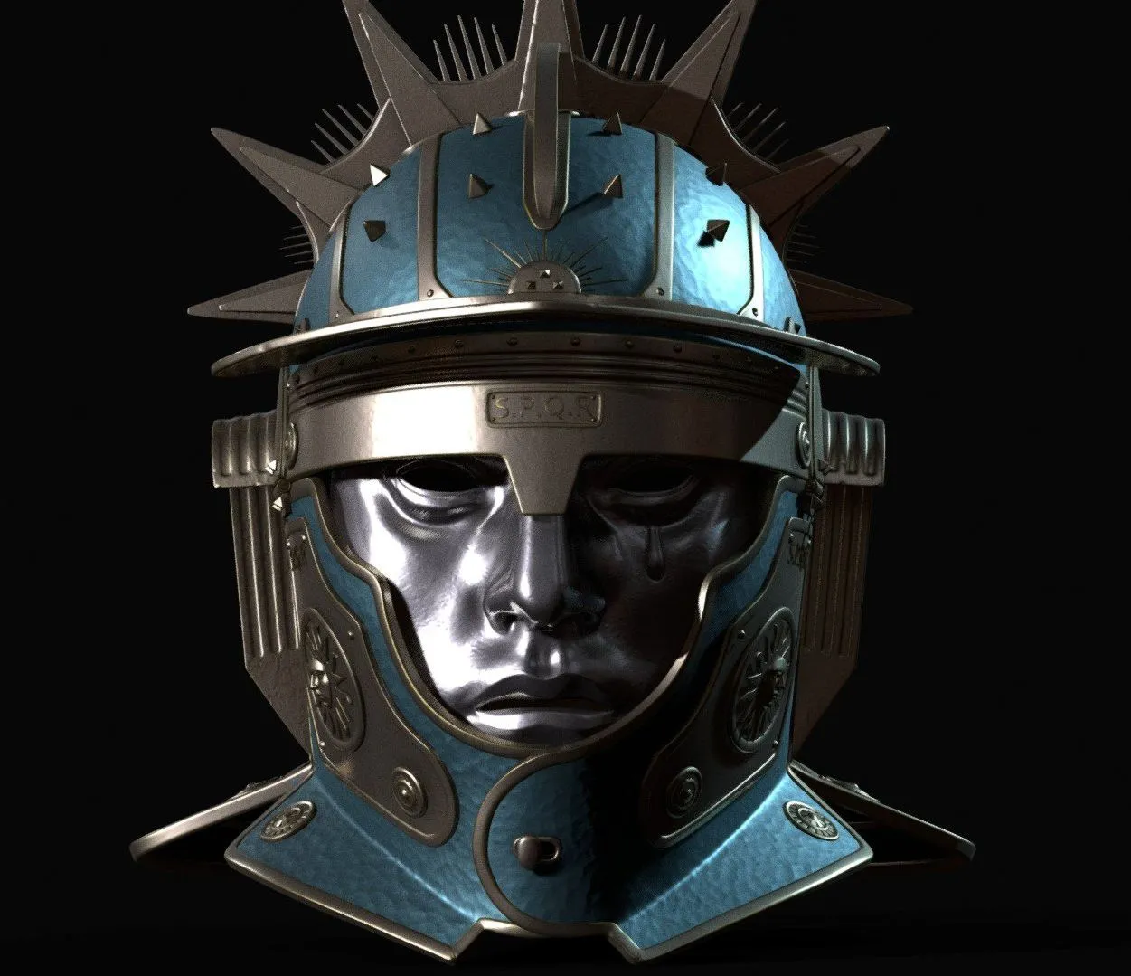 PBR Game 3D Models - Restitutor Orbis Sol Invictus Helmet