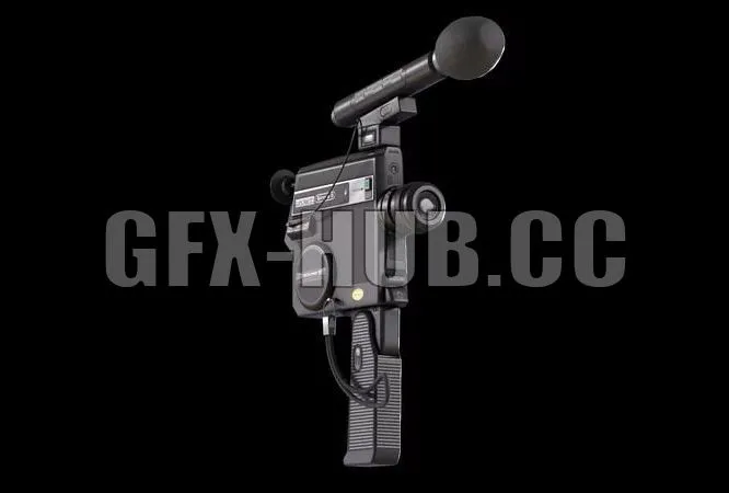 PBR Game 3D Models – Retro camera super 8