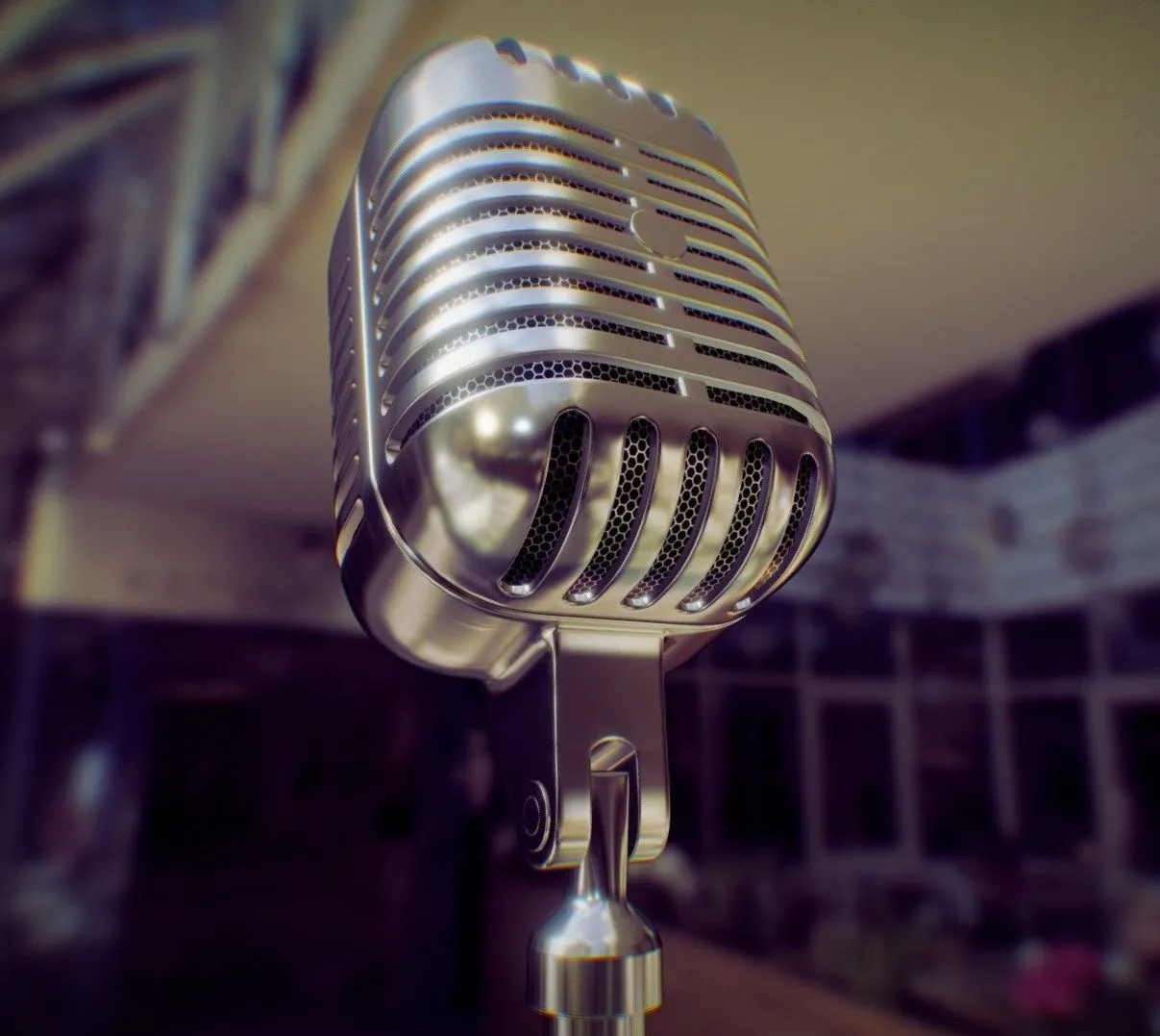 PBR Game 3D Models – Retro Microphone