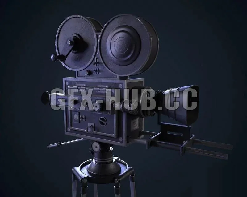 PBR Game 3D Models – Retro Movie Camera