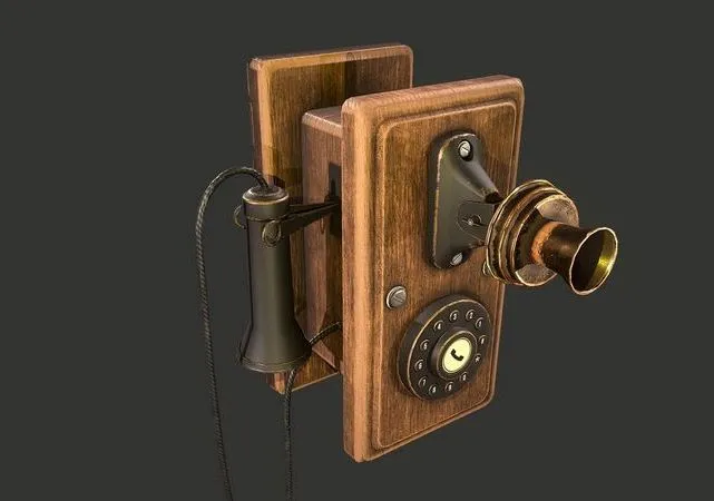 PBR Game 3D Models – Retro phone – Nelphone