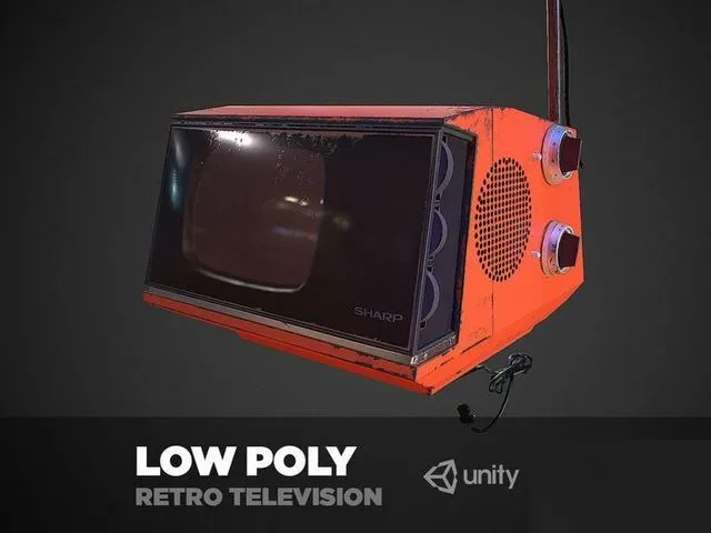 PBR Game 3D Models – Retro Television