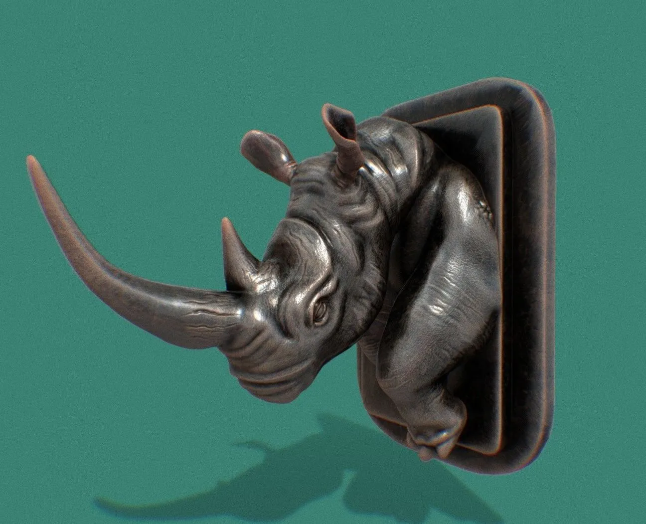 PBR Game 3D Models – Rhino 01