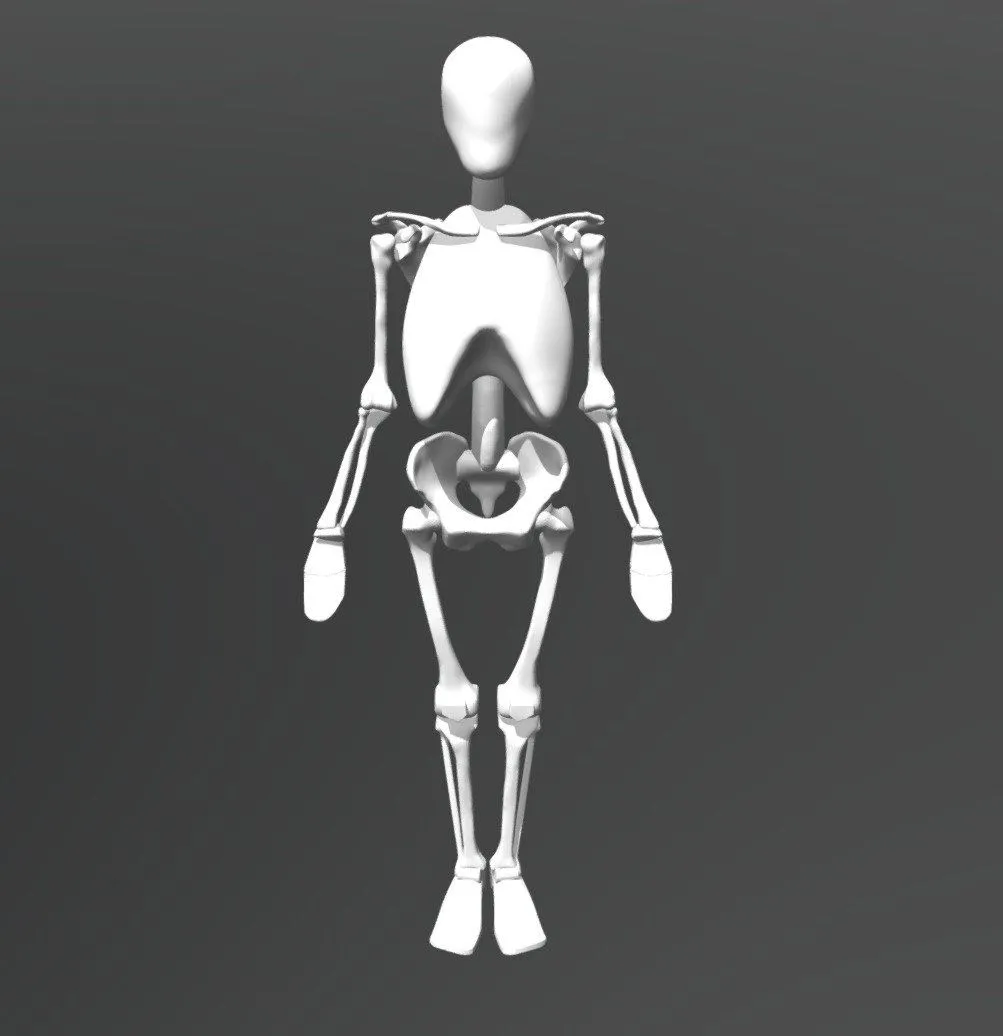 PBR Game 3D Models – Richer Skeleton Simplified
