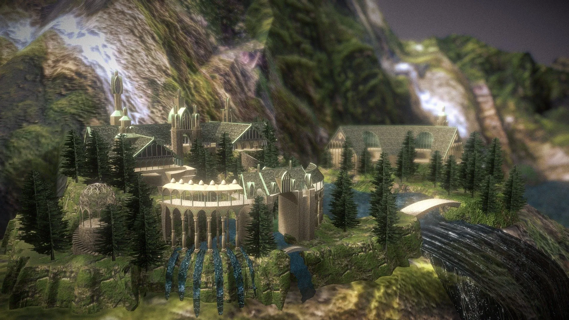 PBR Game 3D Models – Rivendell Imladris