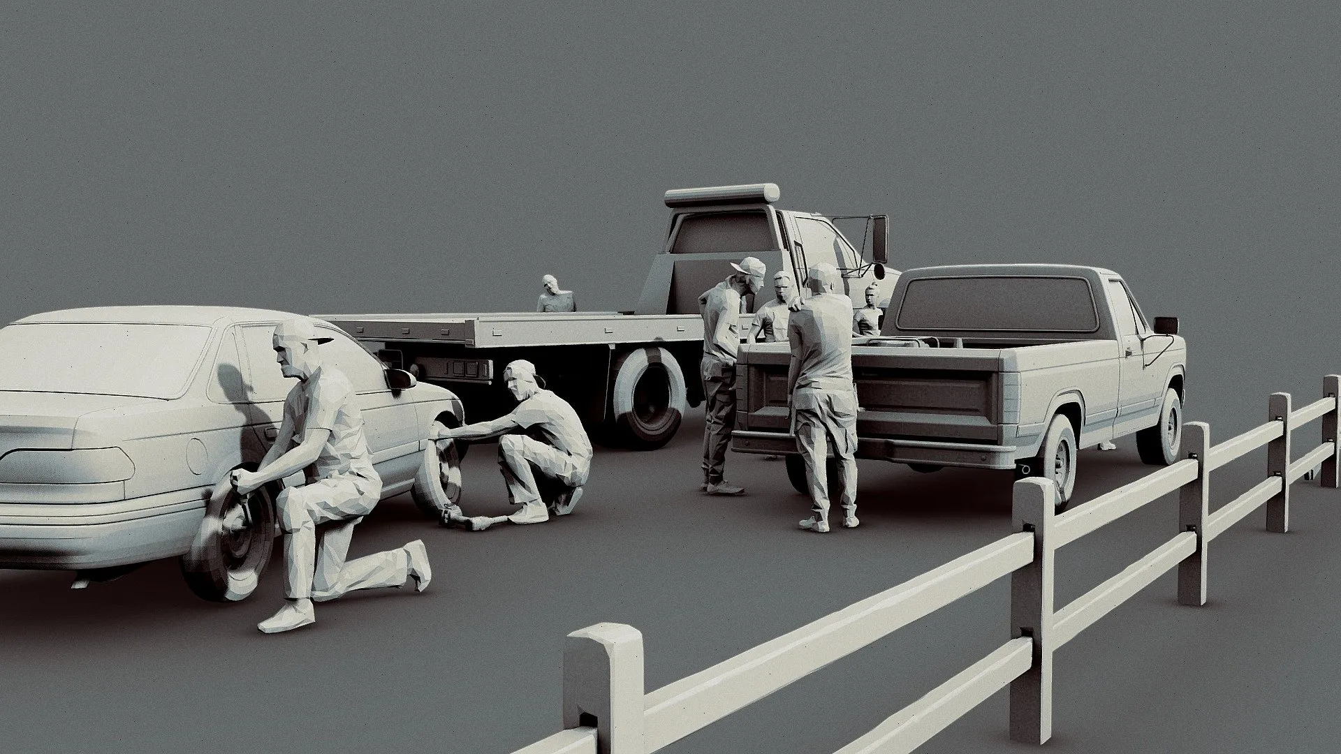 PBR Game 3D Models – Roadside Assistance