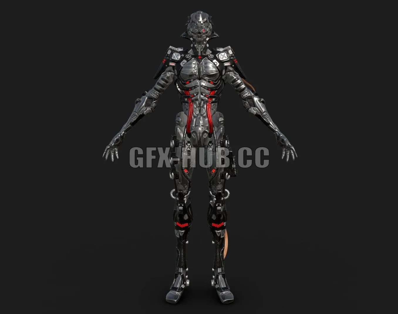 PBR Game 3D Models – Robot Bounty Hunter