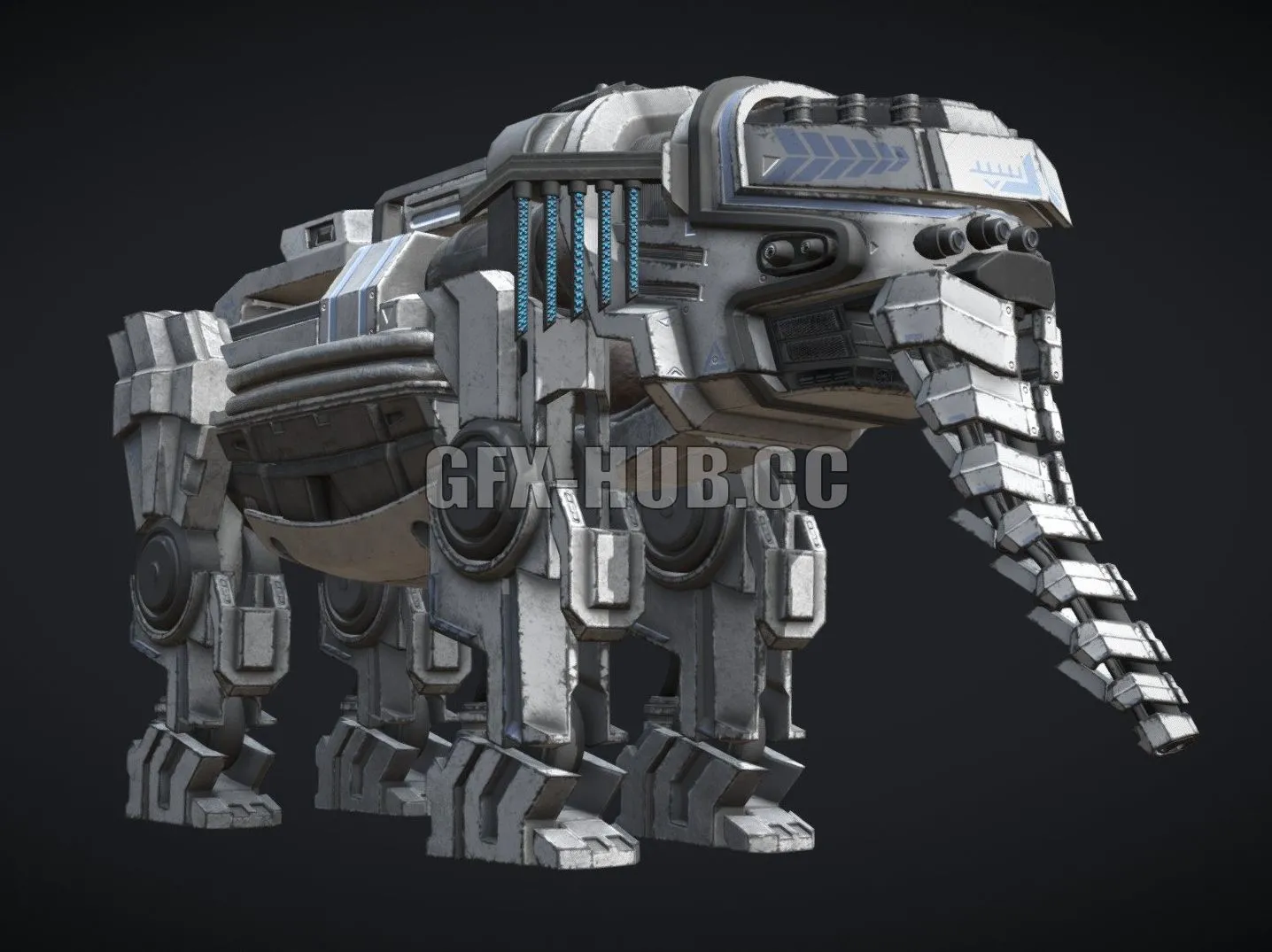 PBR Game 3D Models – Robot Elephant