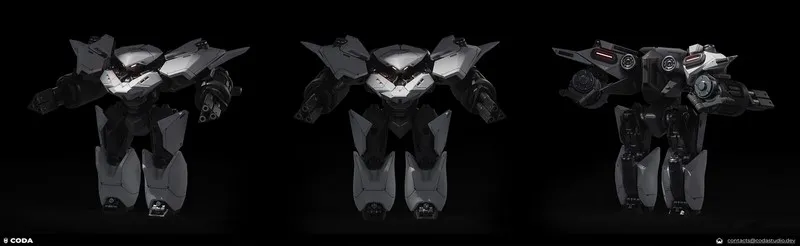 PBR Game 3D Models – Robot for the game Xenna