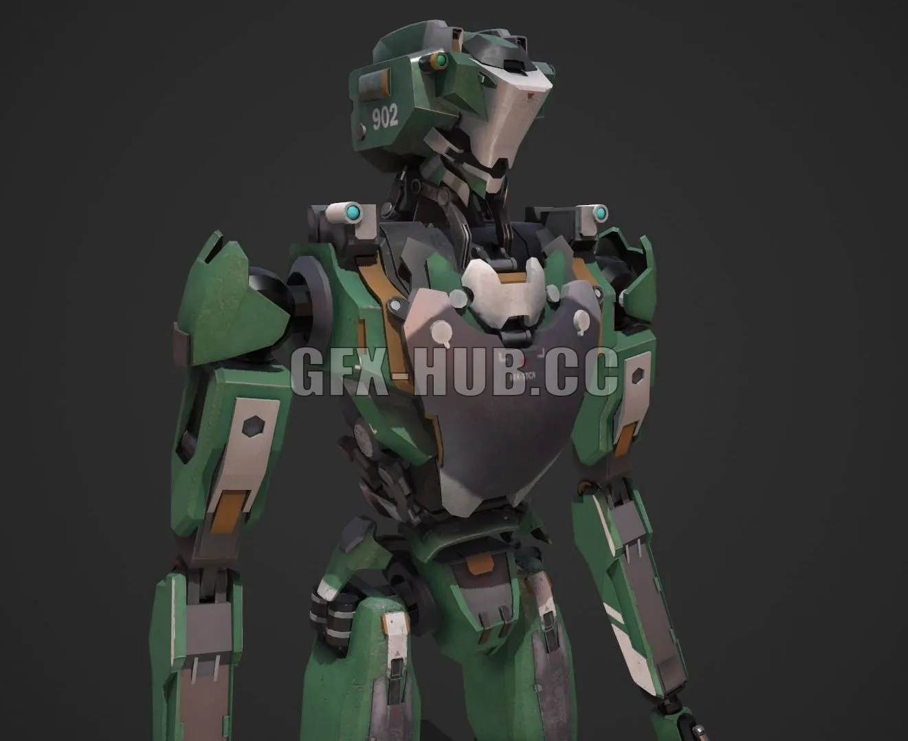 PBR Game 3D Models – Robot Free low-poly