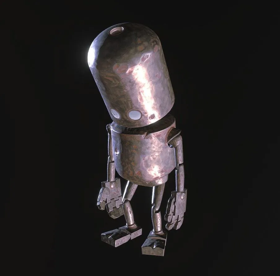 PBR Game 3D Models – Robot Hidden Concept By Matt Dixon