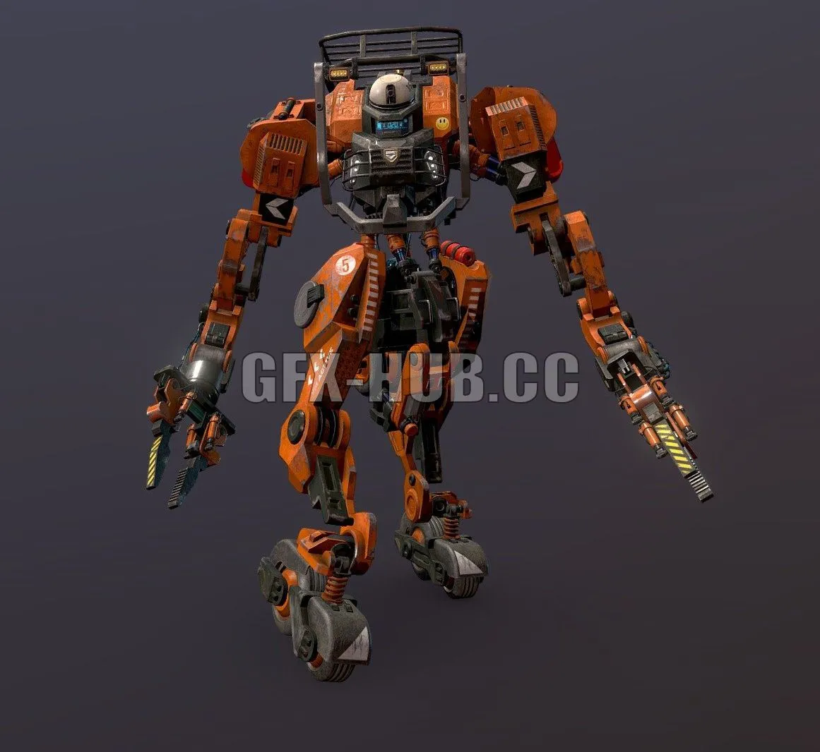 PBR Game 3D Models – Robot loader 1536