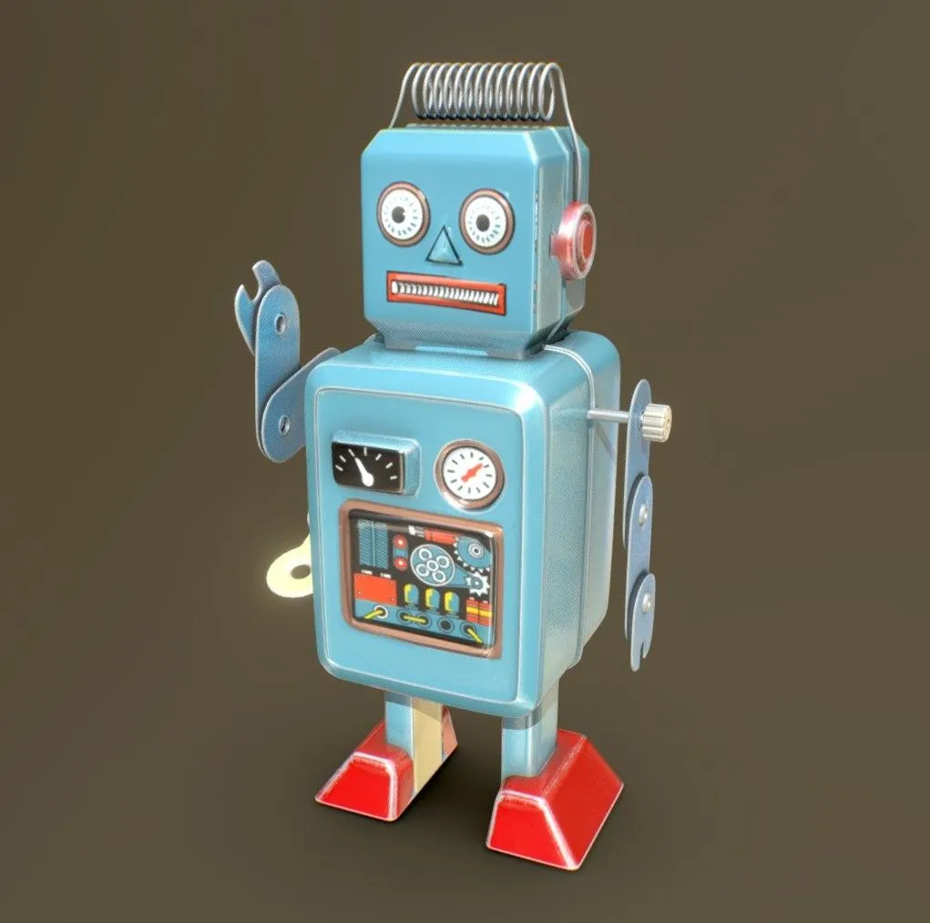 PBR Game 3D Models – Robot Toy