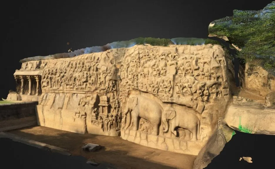PBR Game 3D Models – Rock Carvings Mahabalipuram Tamil Nadu India