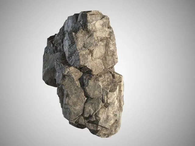 PBR Game 3D Models – Rock stone 02 Low-poly