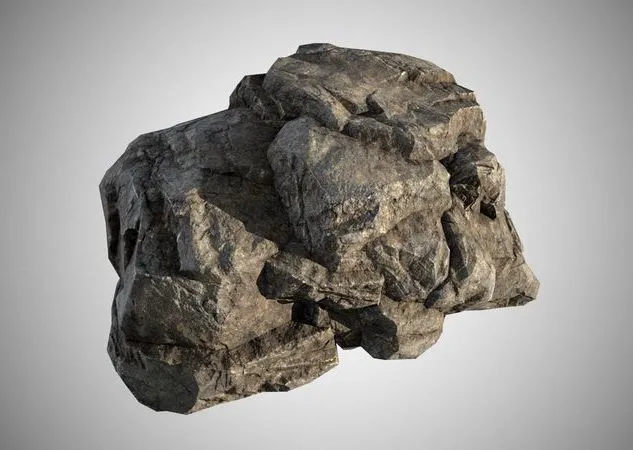 PBR Game 3D Models – Rock stone 03