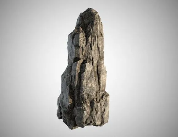 PBR Game 3D Models – Rock stone 04 Low-poly