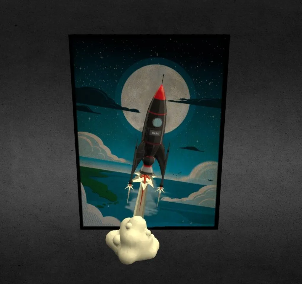 PBR Game 3D Models – Rocket