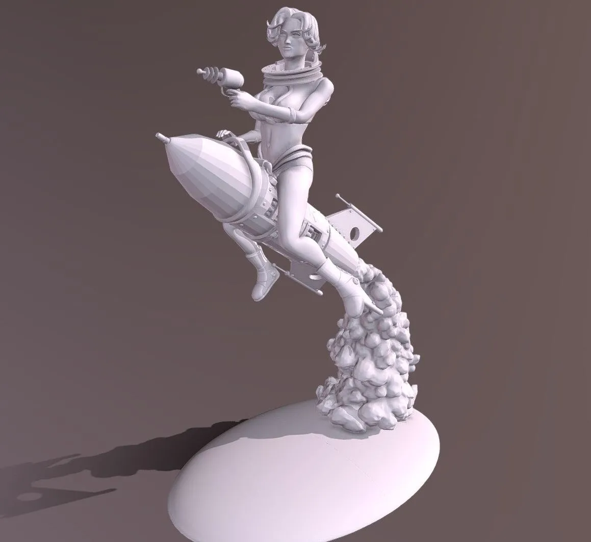 PBR Game 3D Models – Rocketgirl Pinup