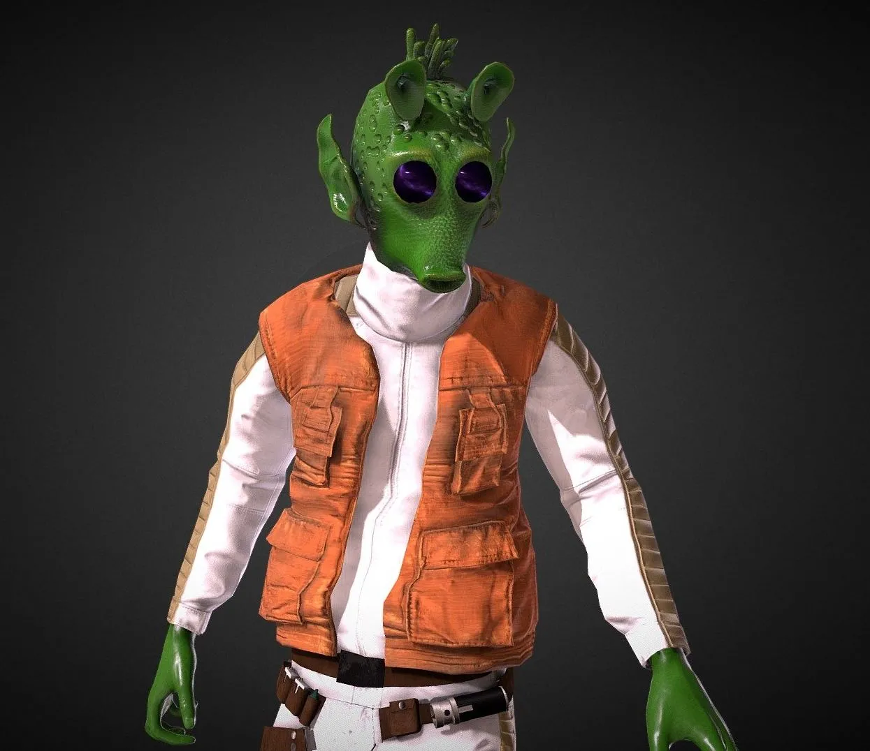 PBR Game 3D Models – Rodian Thug