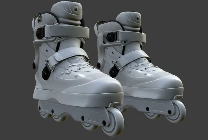 PBR Game 3D Models - Roller Skate