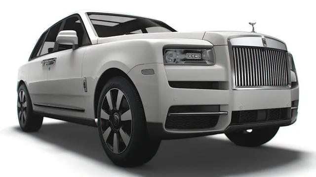 PBR Game 3D Models – Rolls Royce Cullinan UK spec 2023