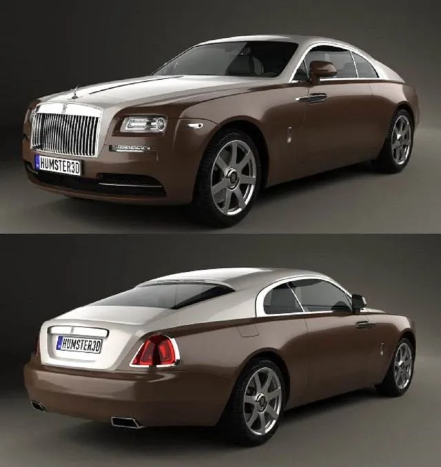 PBR Game 3D Models – Rolls Royce Wraith 2014