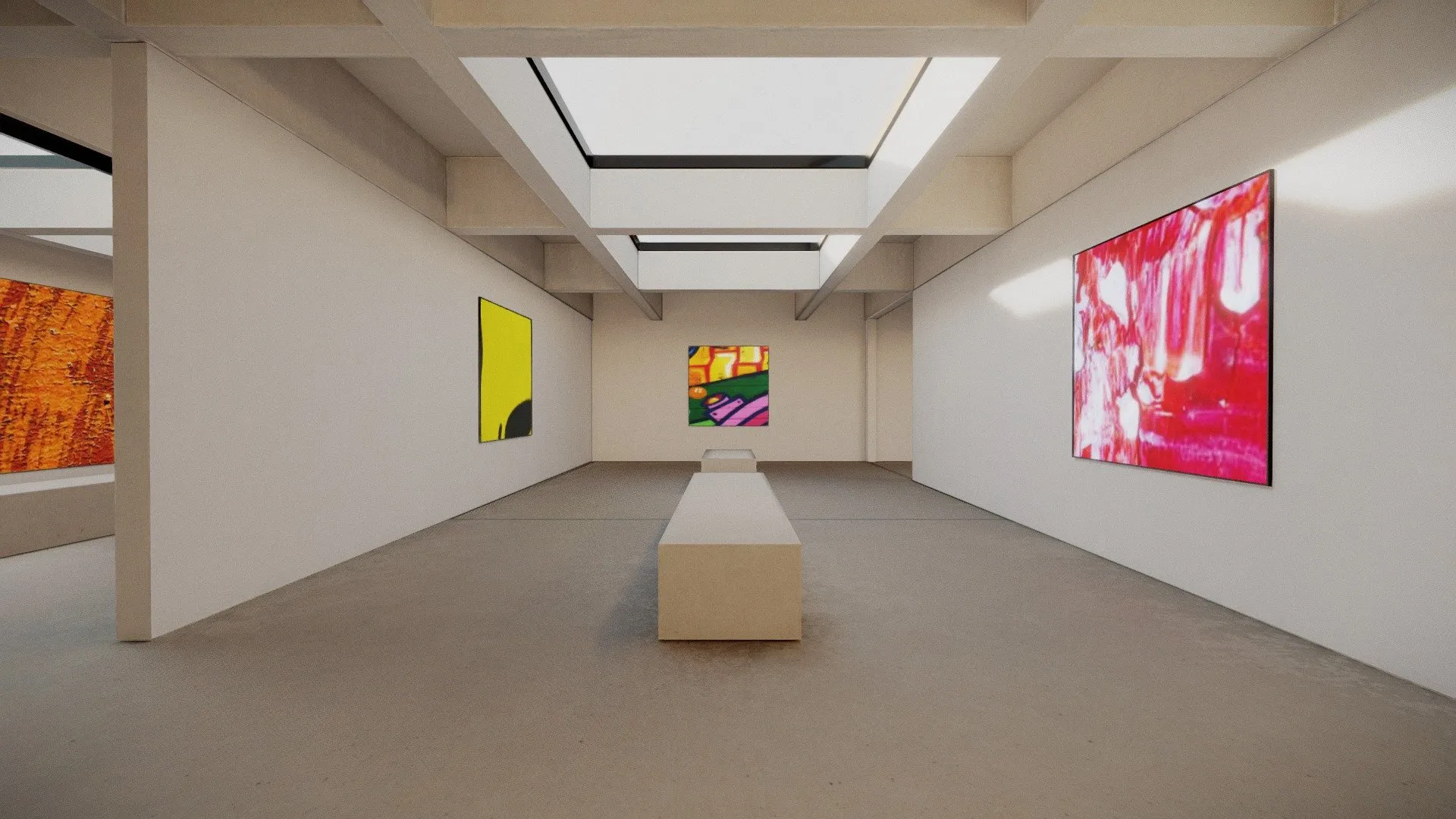 PBR Game 3D Models – Room Art Vr Gallery 2019 4K Corona Max Blend