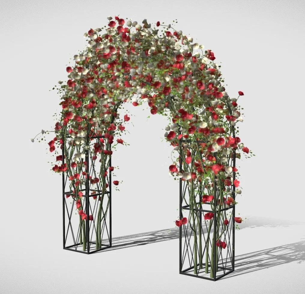 PBR Game 3D Models – Rose Arch