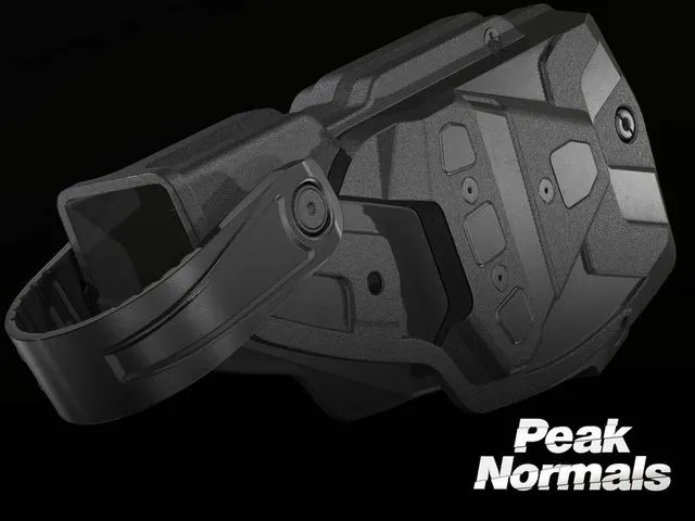 PBR Game 3D Models – ROTO Extrem Taser X2 UBM Radar 1957 Holster