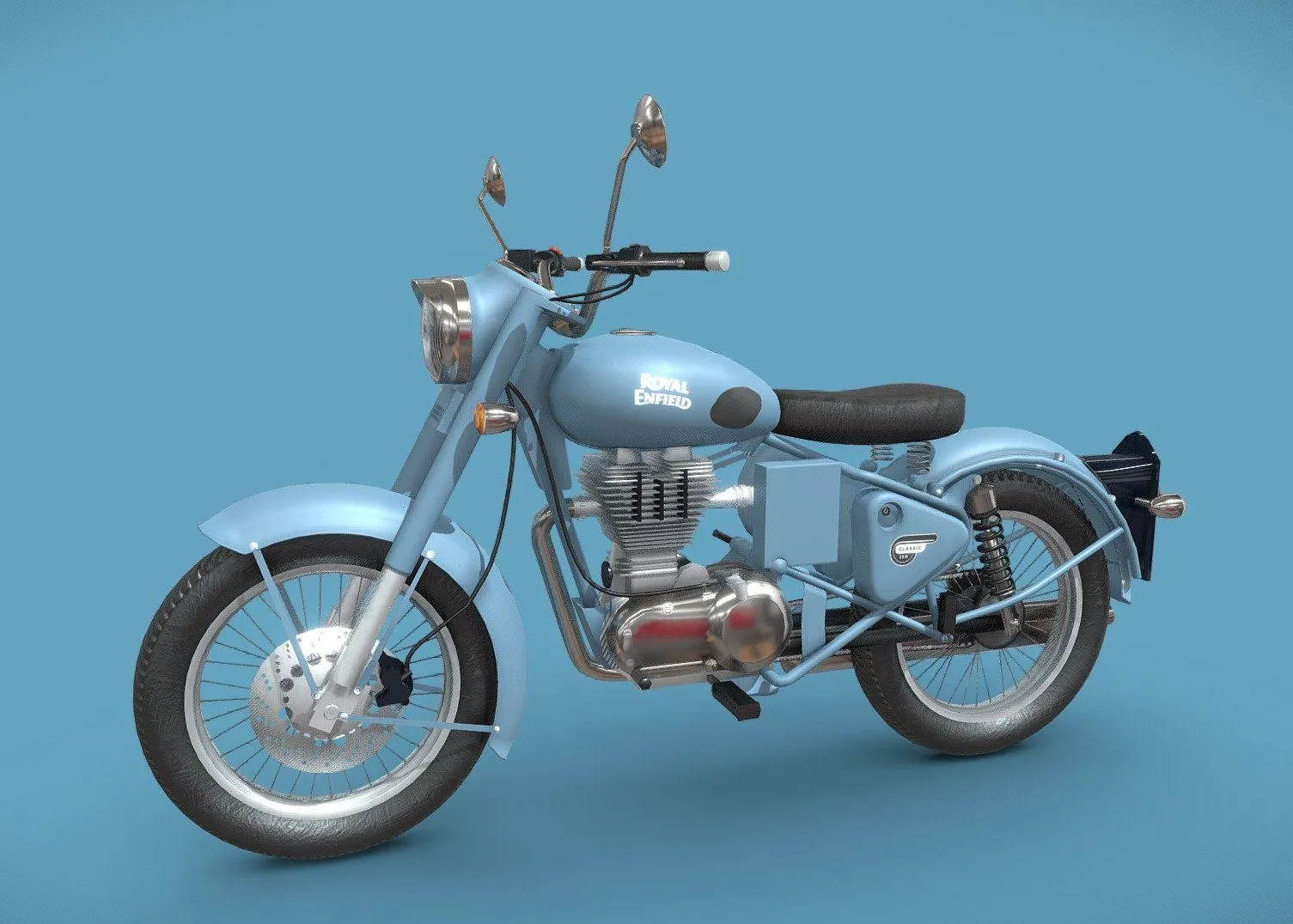 PBR Game 3D Models – Royal Enfield Classic 350