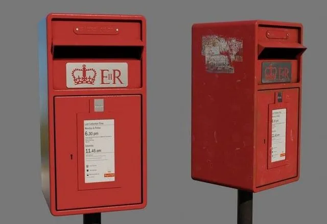 PBR Game 3D Models – Royal Mailbox