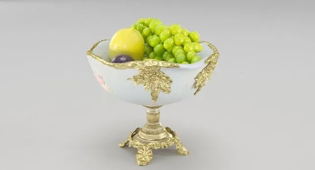 PBR Game 3D Models – Royal Vase for fruit