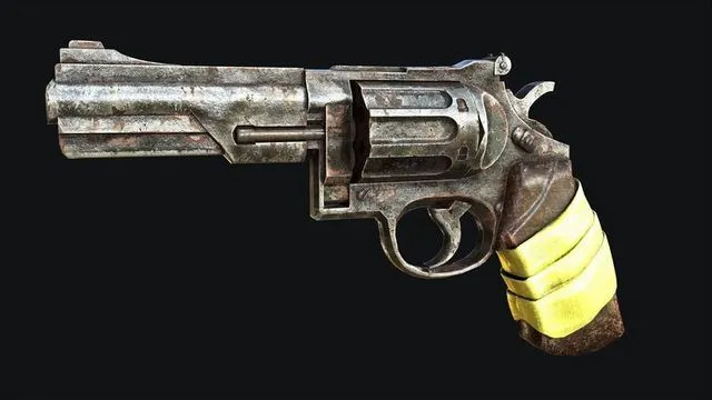 PBR Game 3D Models – Rusty Revolver