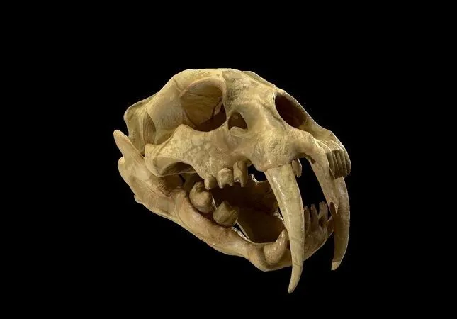 PBR Game 3D Models – SaberTooth Skull