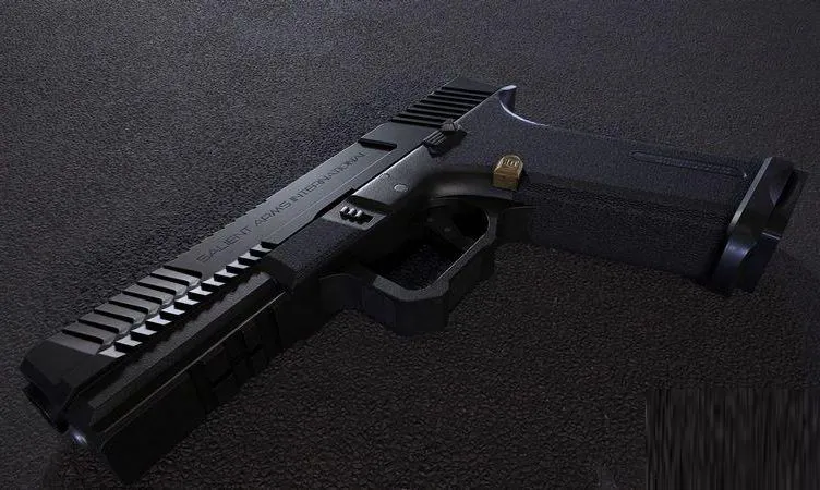 PBR Game 3D Models – SAI BLU Pistol