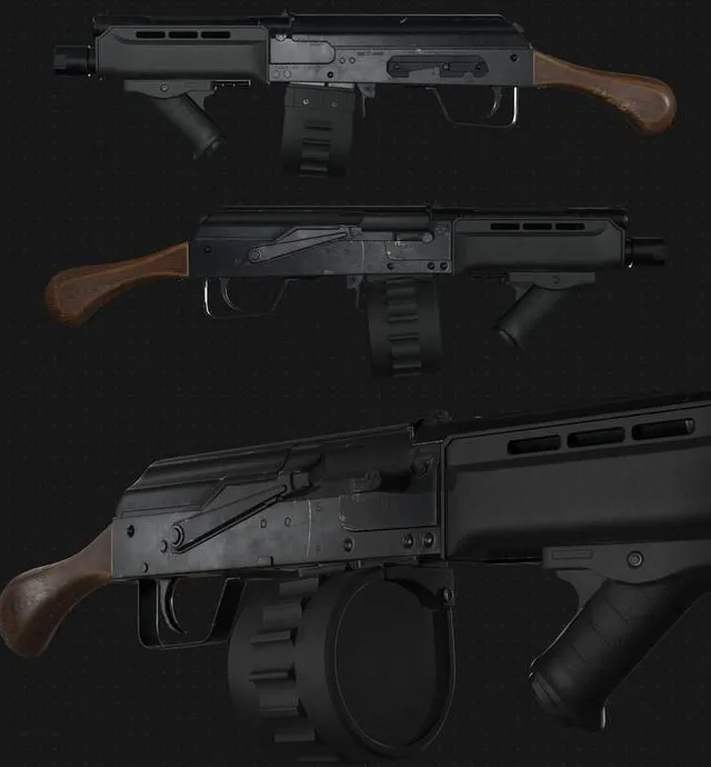 PBR Game 3D Models – Saiga-12