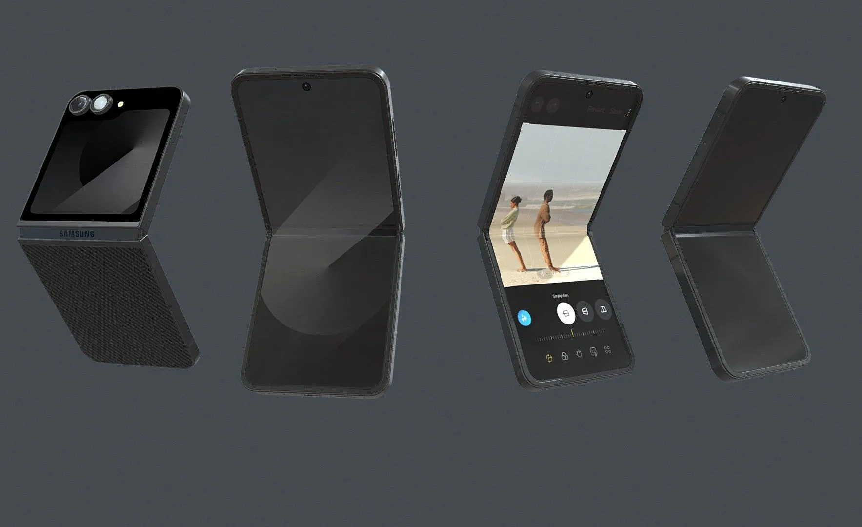 PBR Game 3D Models – Samsung Galaxy Z Flip 6 Black