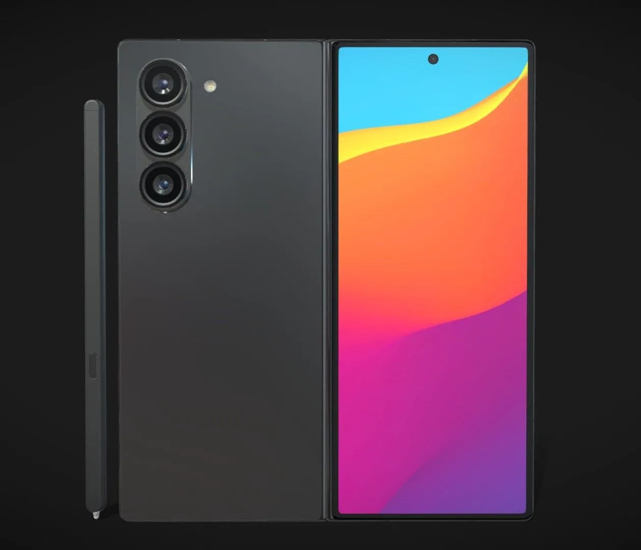 PBR Game 3D Models – Samsung Galaxy Z Fold 6 V1