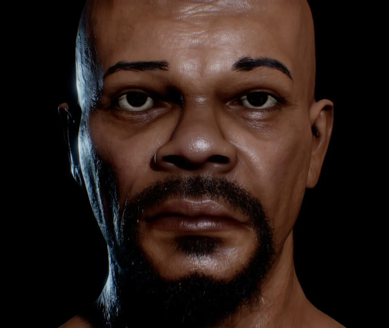 PBR Game 3D Models – Samuel L Jackson 3D Model