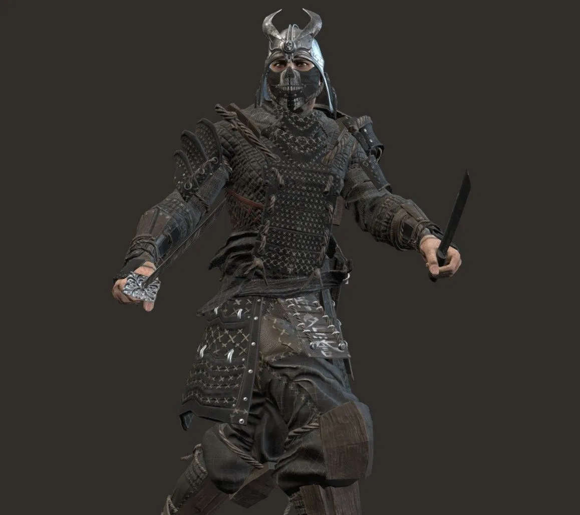 PBR Game 3D Models – Samurai Remastered2
